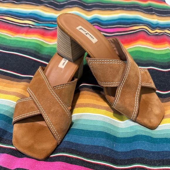 Paul Green Cody Suede Slide Sandal - Picture 2 of 7